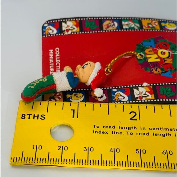 NEW 1997 Matrix Looney Tunes Miniature Ornament on Card - Picture 3 of 3